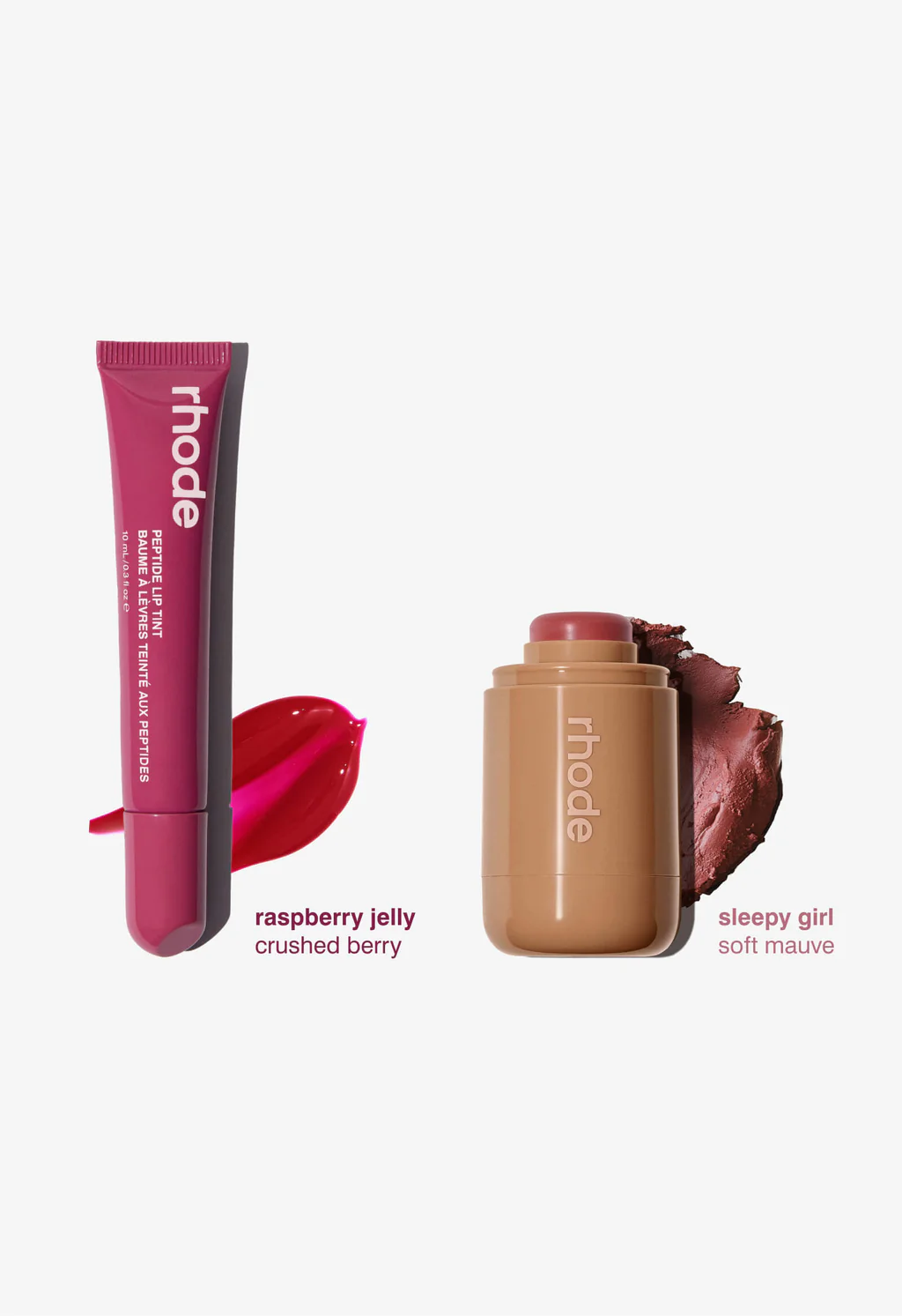 Найтрендовіший тінт для вуст із пептидами RHODE RASPBERRY JELLY CRUSHED BERRY Peptide Lip Tint The Tinted Lip Layer